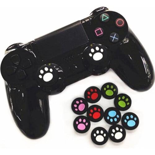 1 Pairs Grips Skin Grip For Nintendo Switch Controller Silicone Gel Thumb shell remote control Cats Paw Dockable Case Non-slip