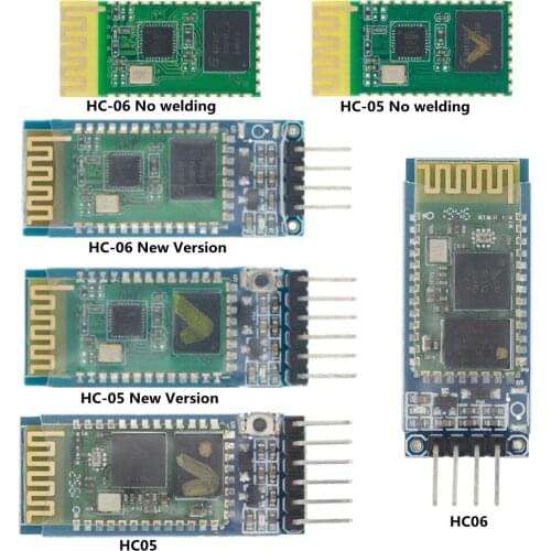 10PCS HC05 HC-06 Master-Slave 6Pin/4Pin Anti-Reverse Integrated Bluetooth Serial Pass-Through Module Wireless Serial for Arduino