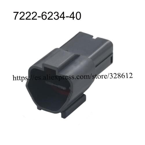 10pcs 7222-6234-40 male Connector cable Terminal plug connectors jacket auto Plug socket 2 pin female Connector automotive
