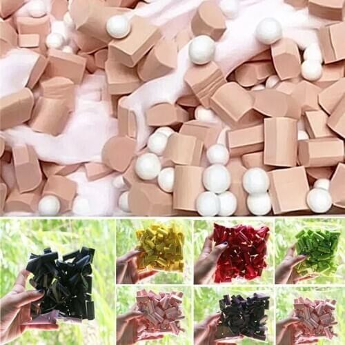 70pcs EVA Slime DIY Drink Accessories Toy Sponge Strip Slime Foam Beads Supplies Filler Decoration Gift Toy For Kids Adult