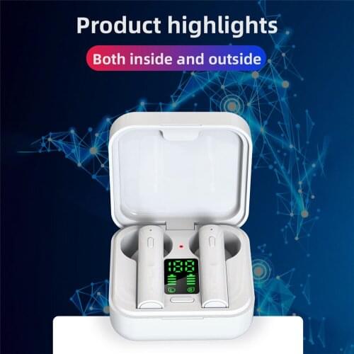 Air6 Plus Headphones Wireless Bluetooth 5.0 Earphones Sports Earbuds LED Digital Display HIFI Music Headsets For Iphone Xiaomi