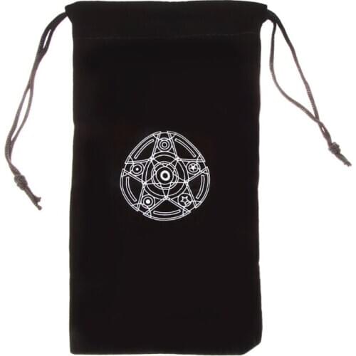 Velvet Pentagram Tarot Card Storage Bag Toy Jewelry Home Mini Drawstring Package