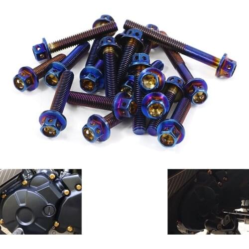 Engine Cover Bolt Crankcase Cover Bolt Aftermarket Use Stainless Steel Screws Fit for YAMAHA MT03 2016-2021 MT-03 MT 03