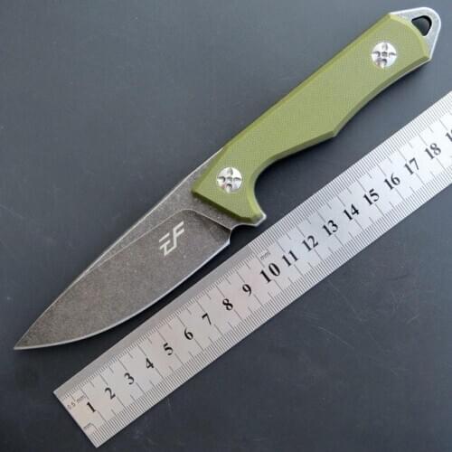 EF107 Tactical Straight Knife D2 Steel Blade Fixed Portable Hunting Survival Camping Outdoor knives with K sheath