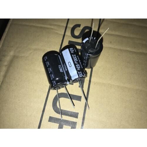 5pcs/10PCS NEW NICHICON VZ 63V2200UF 18X30MM electrolytic capacitor 63V 2200UF High frequency long life 2200uF/63V