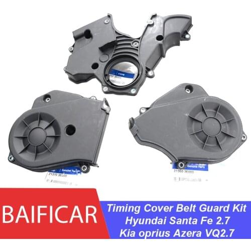 Baificar Brand New Genuine Timing Cover Belt Guard Kit 21360-3E000 / 21370-3E000 For Hyundai Santa Fe 2.7 Kia oprius Azera VQ2.7