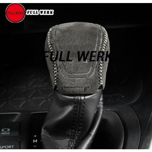 1 Piece Fleece Car Gear Shift Lever Knob Cover Protector Decoration for RAV4 19 Interior Accessories
