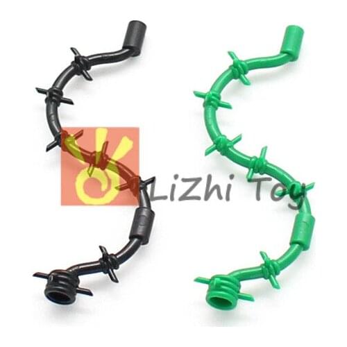 MOC City Street View Barbed Wire Military Roadblock Enlighten Building Brick Blocks Parts Compatible with Assembles Particles