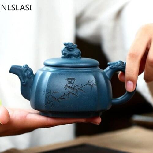Chinese Yixing tea pot purple clay filter teapots Handmade beauty kettle Tea ceremony Customized gifts Authentic 270ml