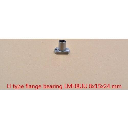LMH8UU 8mmx15mmx24mm oval flange linear ball bearing for rod round shaft cnc 1pcs