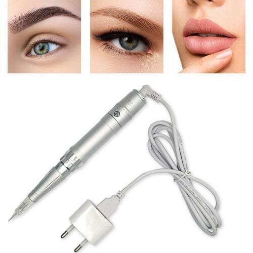 4IN1 2Style Needles Permanent Makeup Machine 3d Pen For Eyebrows Make Up Tattoo Apparatus For Small Tattoos With Battery