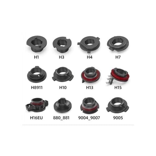 MIX 9005 H1 H3 H4 H7 H8 H9 10 H11 H13 H15 880 881 Lamp Holder Chuck@Collar