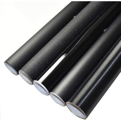 2pcs 50*150cm Car Body Flim Shiny Frosted Black 3D Carbon Fiber Exterior Styling Stickers Vinyl Wrap Cool Cell Phone Laptop Use