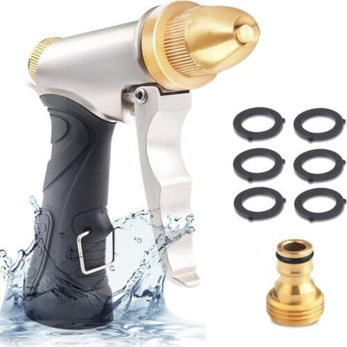 Watering Hose Nozzle Garden Hose Nozzle Watering Sprinkler Water Jet Durable 4 Watering Modes High Quality Watering Spray Nozzle