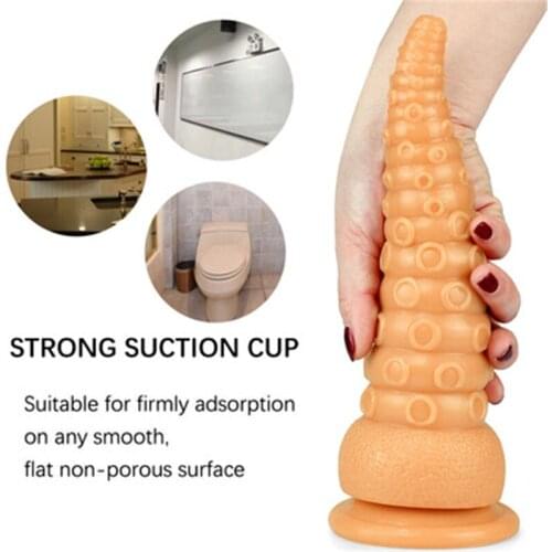 New Octopus Foot Dildo With Anal Plug, Large Masturbation Device, Anal Dilator, Pagoda, Rear courtyard, Pull Pearl Anal Sex Toys