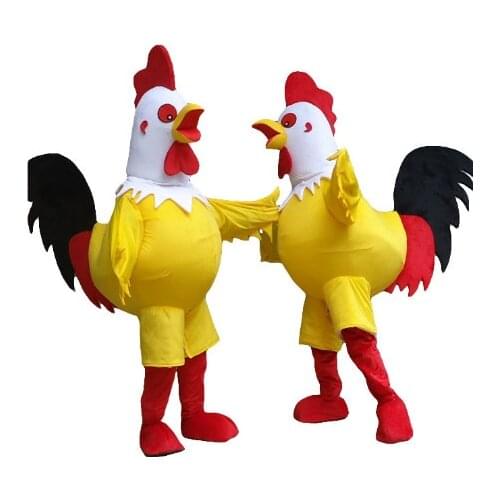 New rooster mascot costume Cock costume Halloween Christmas funny animal chicken mascot clothing adult size