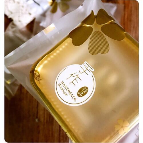 50g 63-85g 100-125-150（180）g moon cake packaging bags + tray Clover machine seal thickened egg yolk biscuit bag 95-100 sets