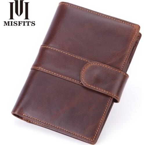 Quenya Genuine Leather Mens Wallets with Coin Pocket Casual Purse with Removable Card Holders Multifunctional Wallet for Male