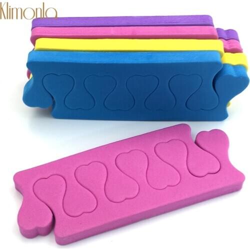 50Pcs Toe Separators Finger Soft Sponge Gel Polish Beauty Nail Art Various Colors Soft Foam Toe Stretcher Manicure Salon 25 Pair