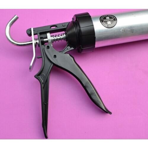 Manual aluminum pressure gun barrel glass glue gun sausage glue,handle glue gun