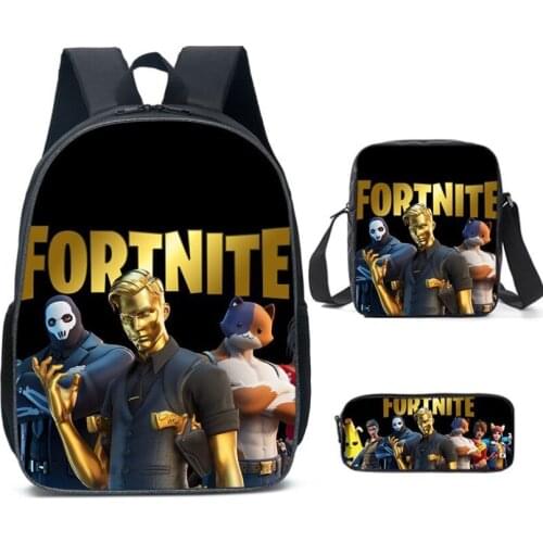 FORNITE Primary School Bags for Girls Boys Games 16inch Kids Backpack School Student Cartoon Boys 6-12 Children Backpack