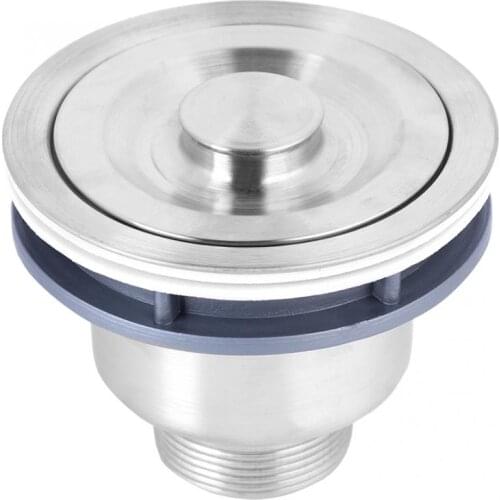 Bath Drains Strainer Stainless Steel Silver Sink Drains Sink Strainers Kitchen Drain Stopper Bathroom Shower Accessories