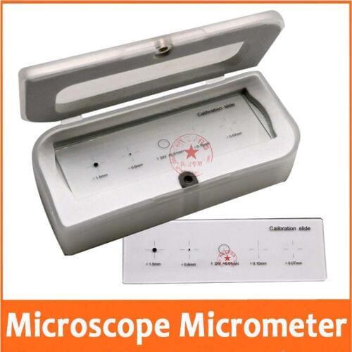 1.5mm 0.6mm 0.01mm 0.15mm 0.07mm Microscope Stage Lens Micrometer Glass slide Measuring Glass Micrometer Calibration Ruler