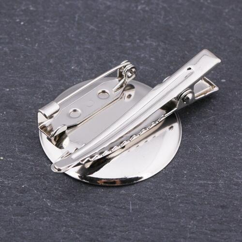 SUQI Dual use jewelry 30mm brooches DIY pin Clothing accessories more thickened safe bottom brooch base accessories 25mm 10pcs