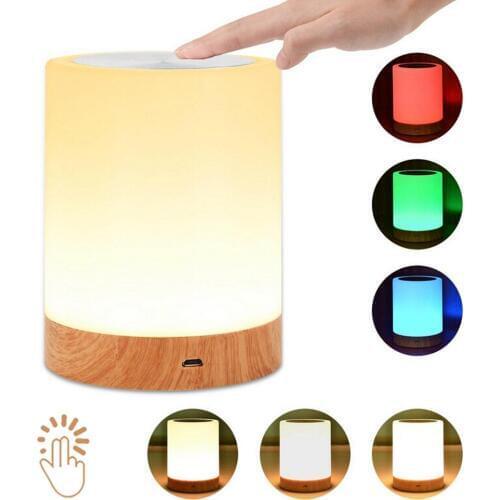 3W Rechargeable LED Night Light Touch Innovative Night Light Table Bedside Nursing Lamp 6 Colors Light Adjustable Night Lamp
