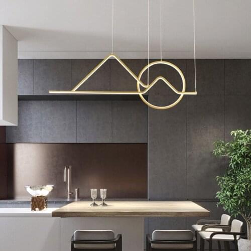 Vintage iron gold pendant light lustres led wall moon lamp cocina accesorio avizeler luzes de teto nordic decoration home