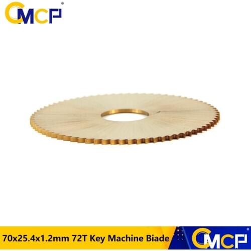 1pc Titanium Coated Key Machine Cutter 70x7.3x12.7mm 80T HSS Key Duplicate Machine Saw Blade for Cutting Keys Locksmith Tools