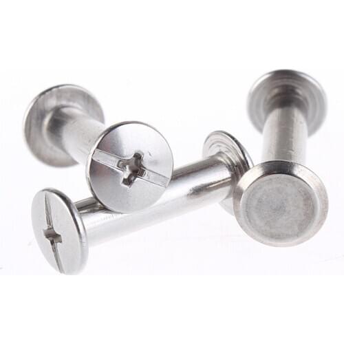 10pcs/lot Stainless steel chicago screw sex bolt book binding post screws 5*6/8/10/12/15/20/25/30/35/40/45/50