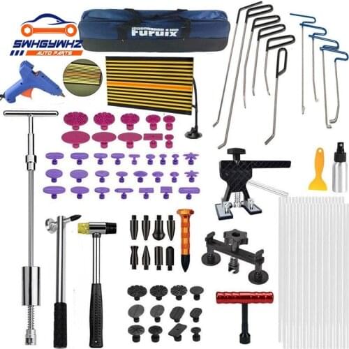 105pcs Auto Dent Puller with Rod Kit - Adjustable Dent Remover Tools Paintless Dent Repair Kit for Car Ding Hail Dent Removal