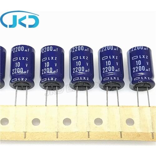 20Pcs 2200uF 10V NCC LXZ Series 12.5*20mm Low ESR 10V2200uF Aluminum Electrolytic Capacitor
