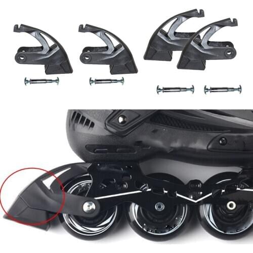 4Pcs Rubber Non-Slip Inline Skate Brake Stopper Replacement Brake Pad Stopper