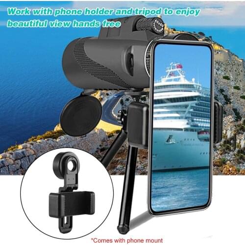 40×60 Monocular High Power High Definition Telescope Portable Compact Monocular for Bird Watching Hunting Camping Travelling