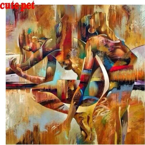 5D DIY full squareround diamond painting mosaic Abstract women art diamond rhinestone embroidery cross stitch kits home decor