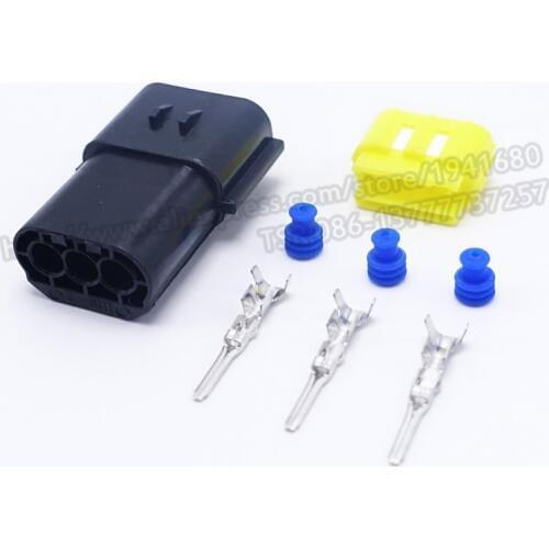 AMP 1.8 series Three Pins Waterproof Auto Connector Plug Denso Connectors Shipping Fast 368523-1