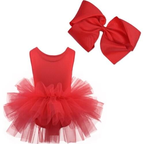 Girls Ballet Tutu Dress Kids Children Sleevesless Clothes Gradient Tulle Practise Dance Wear Clothing