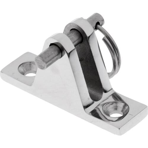 Bimini Top Deck Hinge for Boats with Quick Release Pin Marine Grade