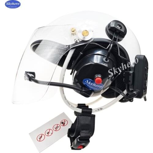 Bluetooth Noise Reduction Paramotor Helmet High Noise Cancel Headset Close To The Ear Fiber Glass PPG Helmet