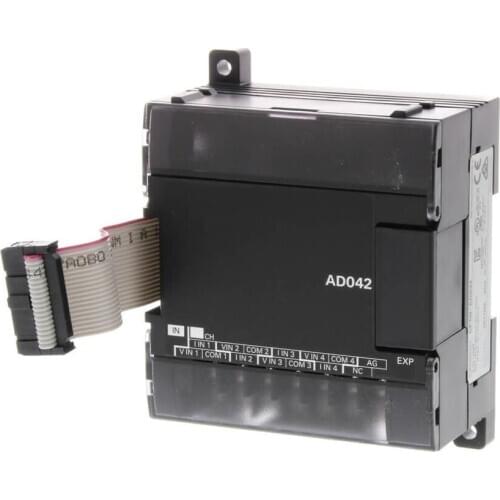 CP1W-AD042 I/O expansion unit, 4 x analog inputs 0 to 5 V, 1 to 5 V, 0 to 10 V, -10 to 10 V, 0 to 20 mA, 4 to 20 mA