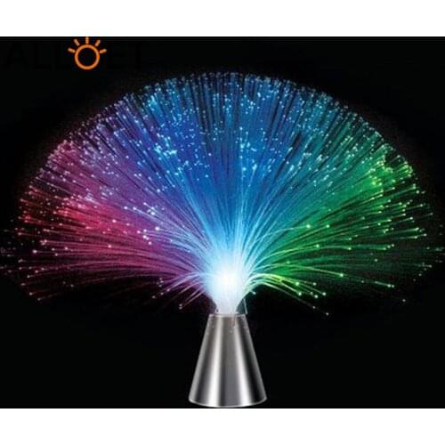 Colorful LED Optic Fiber Flower Light Star Sky Shaped Festival Atmosphere Night Lamp Party Valentine Wedding Home Decoration