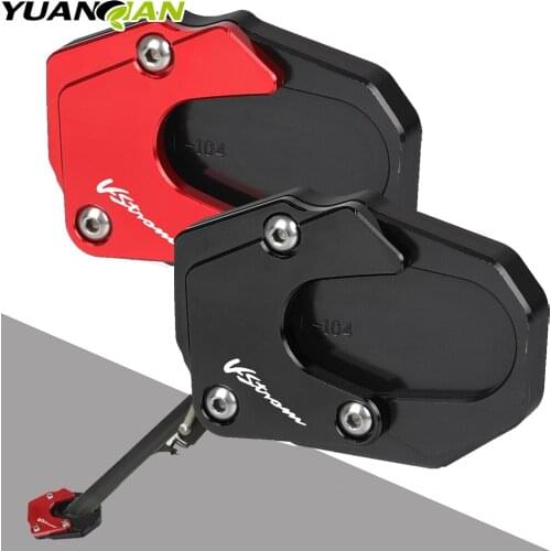 For SUZUKI V-STROM 1050XT 1050 XT 2019+2021 Aluminum Motrocycle Foot Side Stand Pad Plate Kickstand Enlarger Support Extension