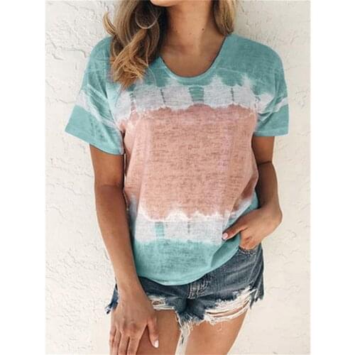 T-shirts Women Casual Loose Summer Patchwork O-neck Shirts Short Sleeves Plus Size 5xl Top Cotton Linen Women Shirt