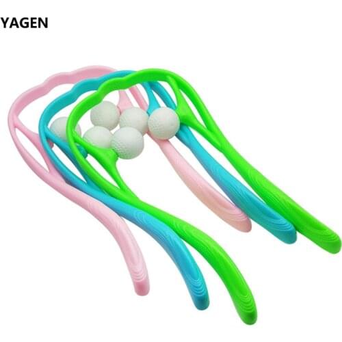 Drop Shipping Neck Massager Neck and Shoulder Roller Massage Therapeutic Dual Trigger Point Self-Massage Tool Dual