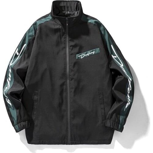 Mens Jackets Coats Zip Up Pocket Turtleneck Jacket Men Baseball Coat Trendy Casual All-Match Outerwear Autumn And Winter