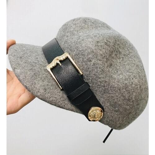 NEW Fashion Women Newsboy Cap Wool Visor Beret Hat for Ladies Merino Wool Baker Boy Cap for Ladies Painter Newsy Cabbie Hat