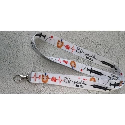 New 1pcs Doctors nurse lanyard Neck Strap Lanyard Mobile Phone Key Chain ID Badge Key Chain