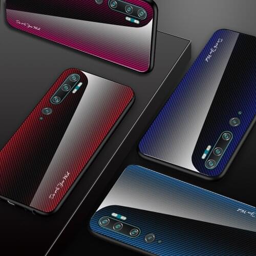 New Color Tempered Glass Case For Xiaomi Mi 9SE A3 Lite CC9 CC9E 9T Pro Back Cover Redmi Note 9 9S 8 7 6 5 Pro 8T 7A 8A 9A shell